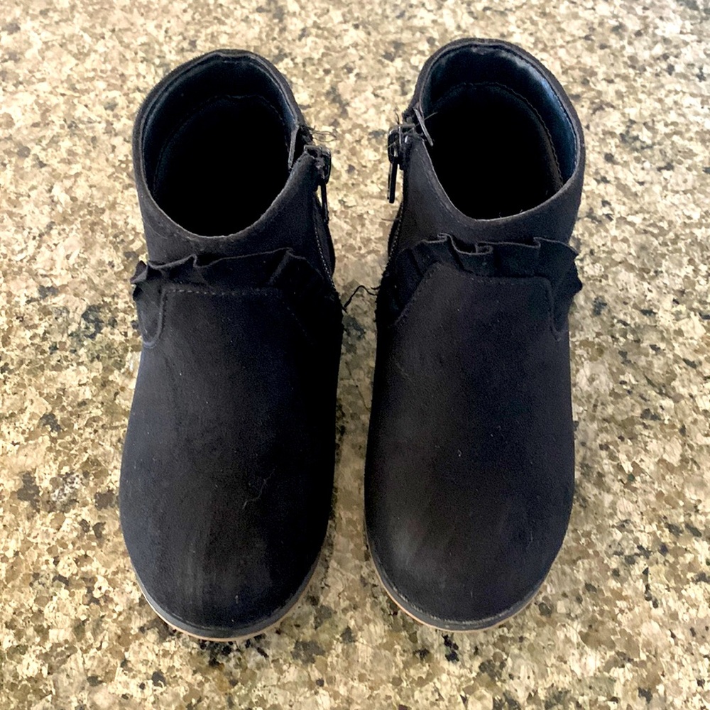 Black low cut boots